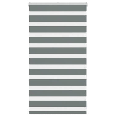 Vidaxl zebra rolgordijn 85x100 cm stofbreedte 80,9 cm donkergrijs