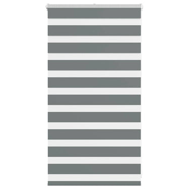 Vidaxl zebra rolgordijn 90x100 cm stofbreedte 85,9 cm donkergrijs