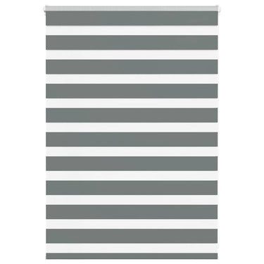 Vidaxl zebra rolgordijn 95x100 cm stofbreedte 90,9 cm donkergrijs