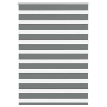 Vidaxl zebra rolgordijn 105x100 cm stofbreedte 100,9 cm donkergrijs