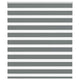 Vidaxl zebra rolgordijn 130x100 cm stofbreedte 125,9 cm donkergrijs
