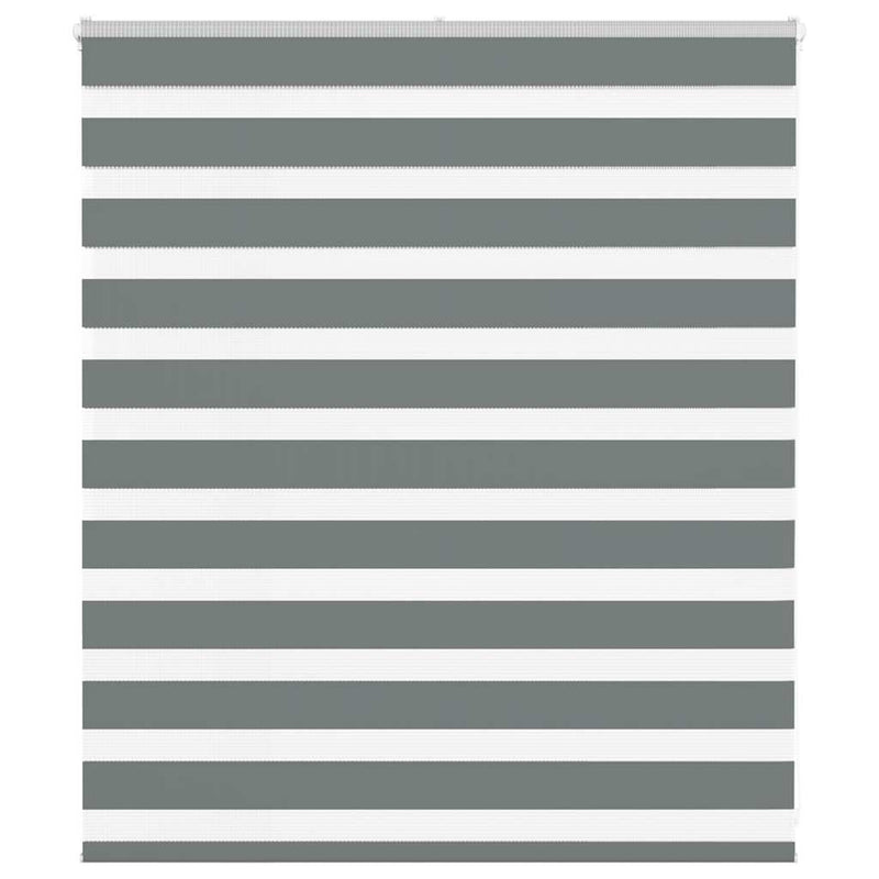 Load image into Gallery viewer, Vidaxl zebra rolgordijn 135x100 cm stofbreedte 130,9 cm donkergrijs
