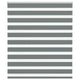 Vidaxl zebra rolgordijn 135x100 cm stofbreedte 130,9 cm donkergrijs