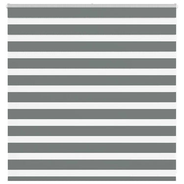 Vidaxl zebra rolgordijn 145x100 cm stofbreedte 140,9 cm donkergrijs