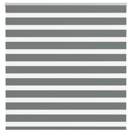 Vidaxl zebra rolgordijn 150x100 cm stofbreedte 145,9 cm donkergrijs