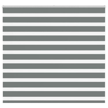 Vidaxl zebra rolgordijn 155x100 cm stofbreedte 150,9 cm donkergrijs