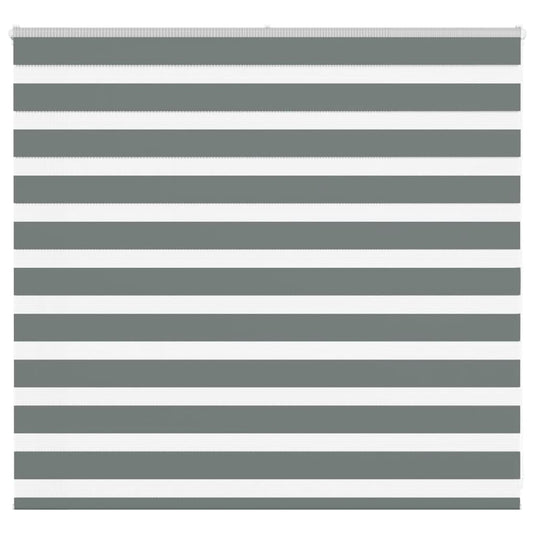 Vidaxl zebra rolgordijn 165x100 cm stofbreedte 160,9 cm donkergrijs