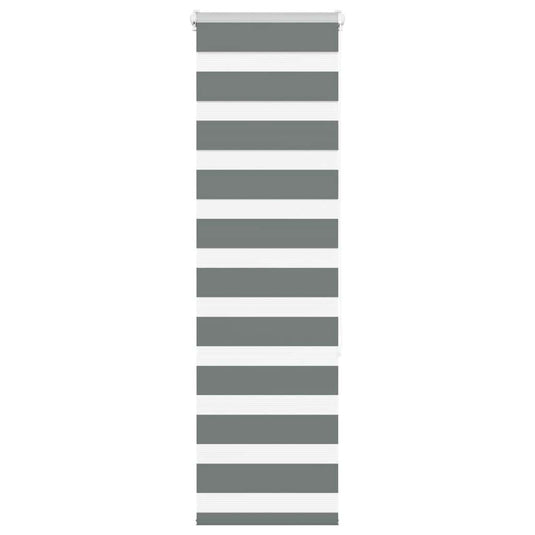 Vidaxl zebra rolgordijn 40x150 cm stofbreedte 35,9 cm donkergrijs