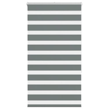 Vidaxl zebra rolgordijn 70x150 cm stofbreedte 65,9 cm donkergrijs