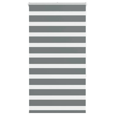 Vidaxl zebra rolgordijn 75x150 cm stofbreedte 70,9 cm donkergrijs