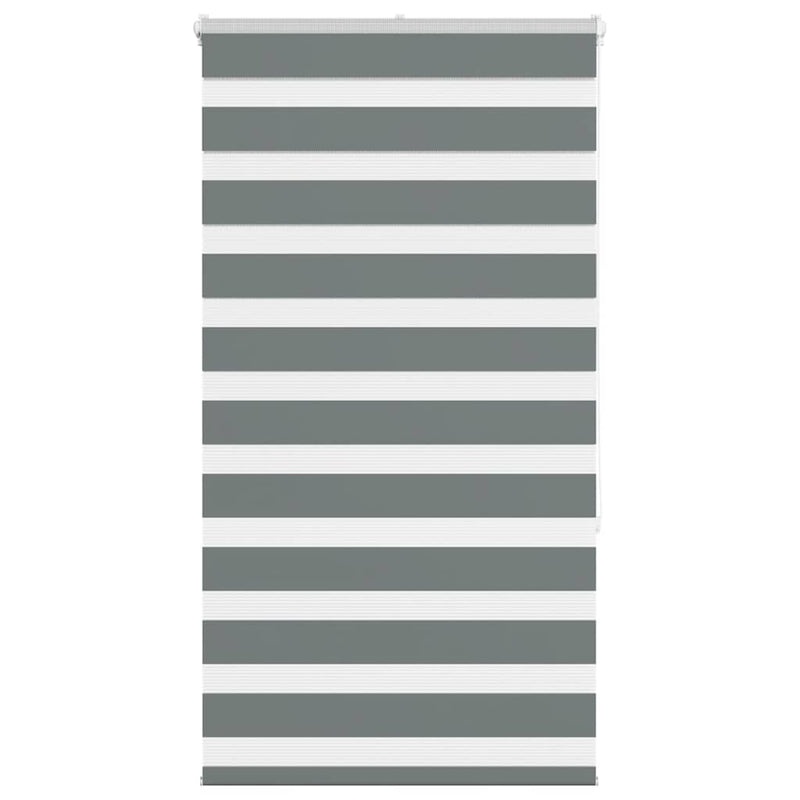 Load image into Gallery viewer, Vidaxl zebra rolgordijn 80x150 cm stofbreedte 75,9 cm donkergrijs
