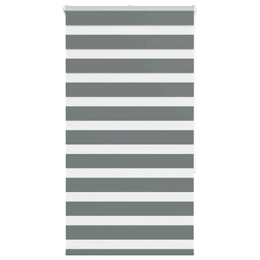 Vidaxl zebra rolgordijn 85x150 cm stofbreedte 80,9 cm donkergrijs