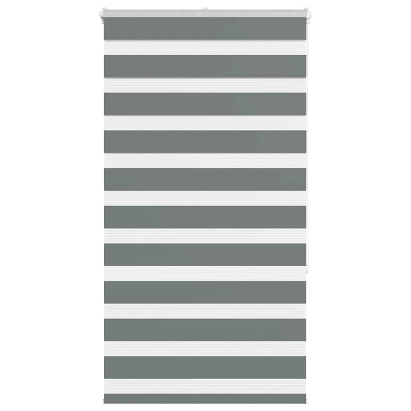 Load image into Gallery viewer, Vidaxl zebra rolgordijn 85x150 cm stofbreedte 80,9 cm donkergrijs
