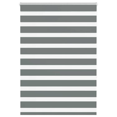 Vidaxl zebra rolgordijn 95x150 cm stofbreedte 90,9 cm donkergrijs