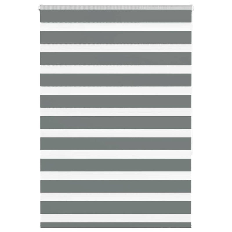 Load image into Gallery viewer, Vidaxl zebra rolgordijn 105x150 cm stofbreedte 100,9 cm donkergrijs
