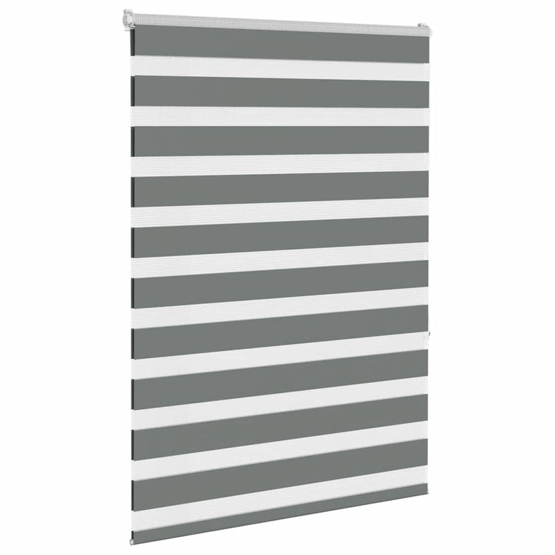 Load image into Gallery viewer, Vidaxl zebra rolgordijn 105x150 cm stofbreedte 100,9 cm donkergrijs
