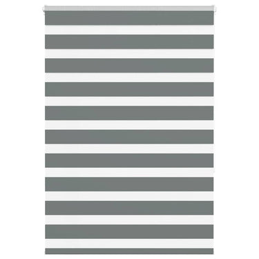 Vidaxl zebra rolgordijn 110x150 cm stofbreedte 105,9 cm donkergrijs