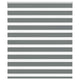 Vidaxl zebra rolgordijn 120x150 cm stofbreedte 115,9 cm donkergrijs