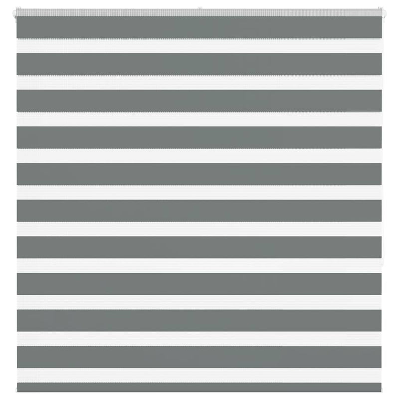 Load image into Gallery viewer, Vidaxl zebra rolgordijn 140x150 cm stofbreedte 135,9 cm donkergrijs
