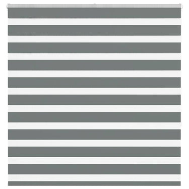 Vidaxl zebra rolgordijn 150x150 cm stofbreedte 145,9 cm donkergrijs
