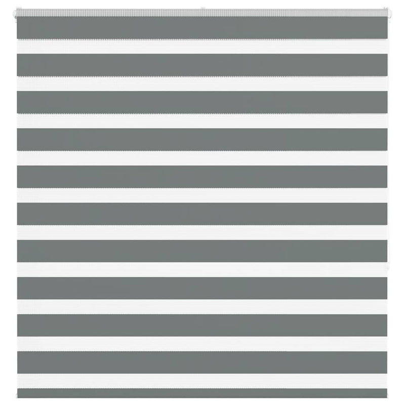 Load image into Gallery viewer, Vidaxl zebra rolgordijn 150x150 cm stofbreedte 145,9 cm donkergrijs
