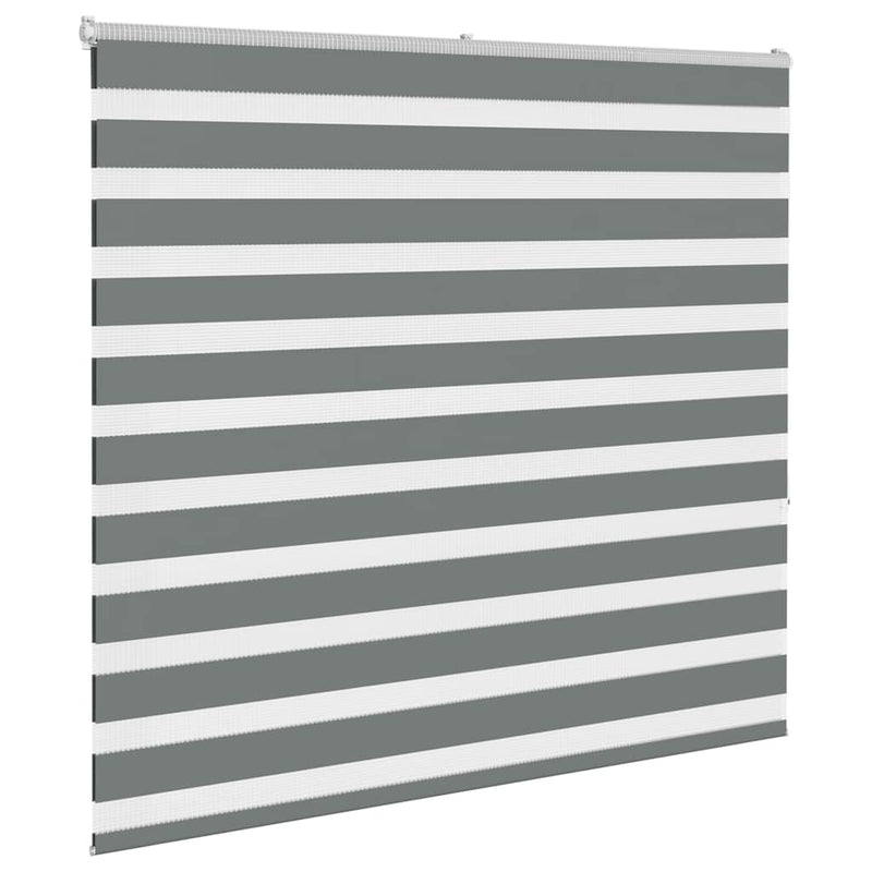 Load image into Gallery viewer, Vidaxl zebra rolgordijn 155x150 cm stofbreedte 150,9 cm donkergrijs
