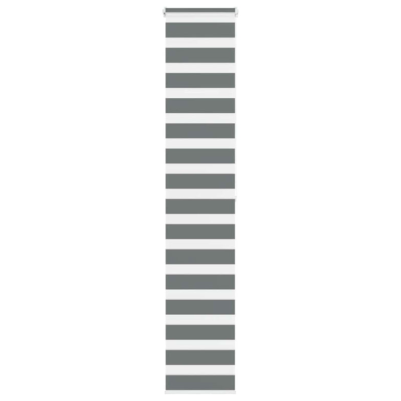 Load image into Gallery viewer, Vidaxl zebra rolgordijn 50x200 cm stofbreedte 45,9cm donkergrijs
