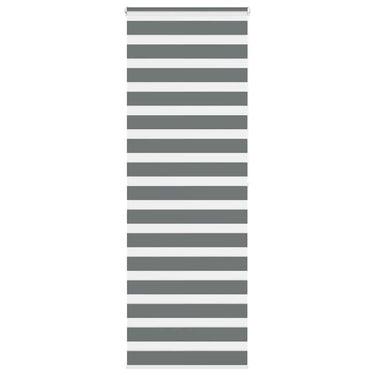 Vidaxl zebra rolgordijn 75x200 cm stofbreedte 70,9 cm donkergrijs
