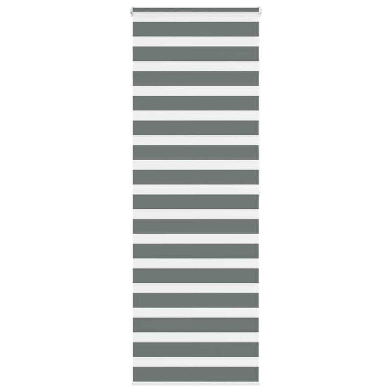 Load image into Gallery viewer, Vidaxl zebra rolgordijn 85x200 cm stofbreedte 80,9 cm donkergrijs
