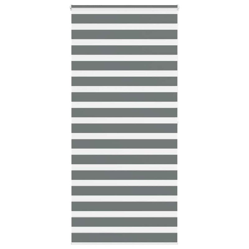 Load image into Gallery viewer, Vidaxl zebra rolgordijn 110x200 cm stofbreedte 105,9 cm donkergrijs
