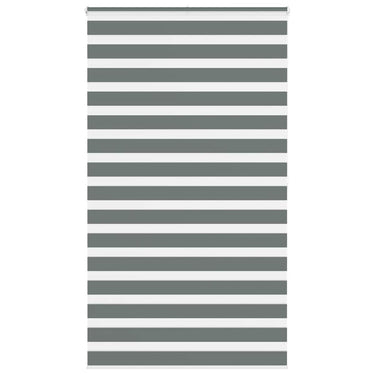Vidaxl zebra rolgordijn 120x200 cm stofbreedte 115,9 cm donkergrijs