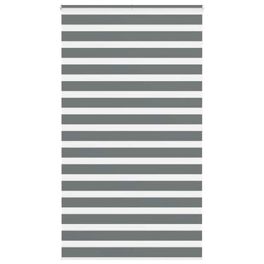 Vidaxl zebra rolgordijn 135x200 cm stofbreedte 130,9 cm donkergrijs