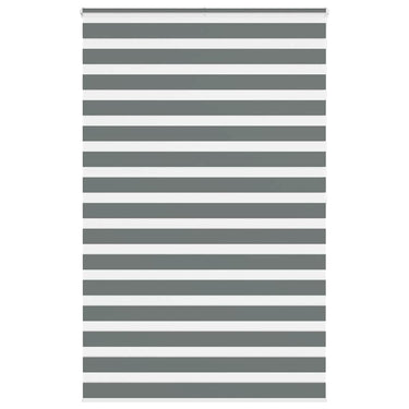 Vidaxl zebra rolgordijn 140x200 cm stofbreedte 135,9 cm donkergrijs