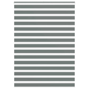 Vidaxl zebra rolgordijn 165x200 cm stofbreedte 160,9 cm donkergrijs