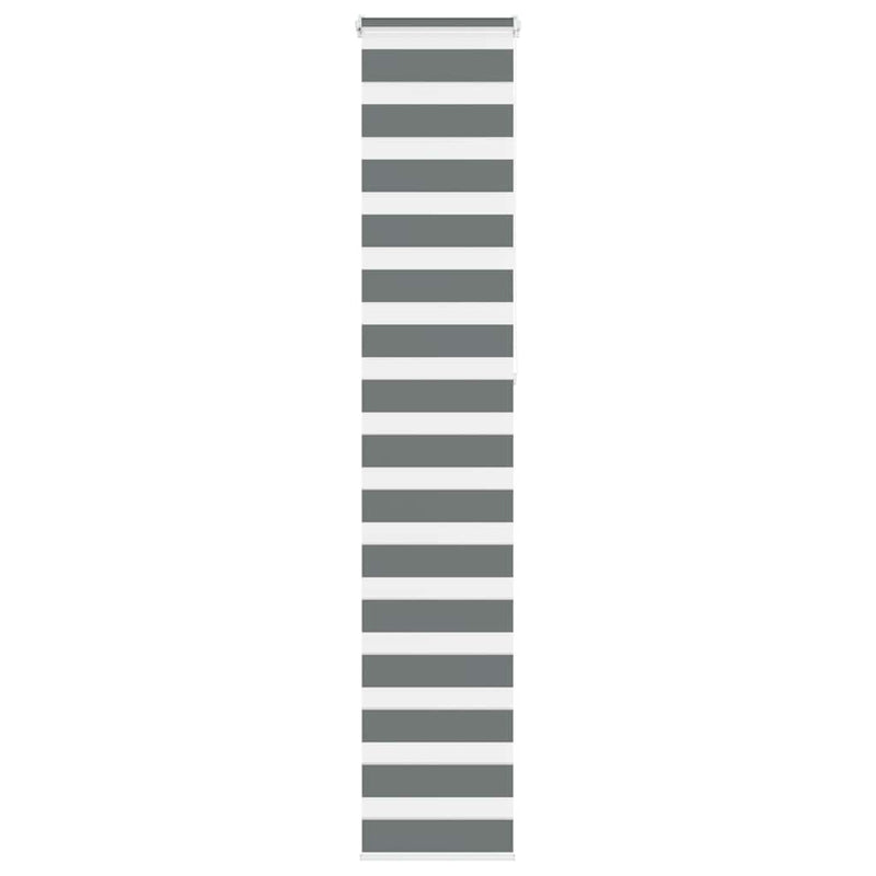 Load image into Gallery viewer, Vidaxl zebra rolgordijn 45x230 cm stofbreedte 40,9 cm donkergrijs
