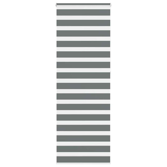 Vidaxl zebra rolgordijn 70x230 cm stofbreedte 65,9 cm donkergrijs