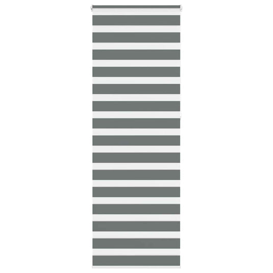 Vidaxl zebra rolgordijn 90x230 cm stofbreedte 85,9 cm donkergrijs