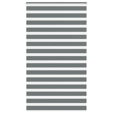 Vidaxl zebra rolgordijn 125x230 cm stofbreedte 120,9 cm donkergrijs