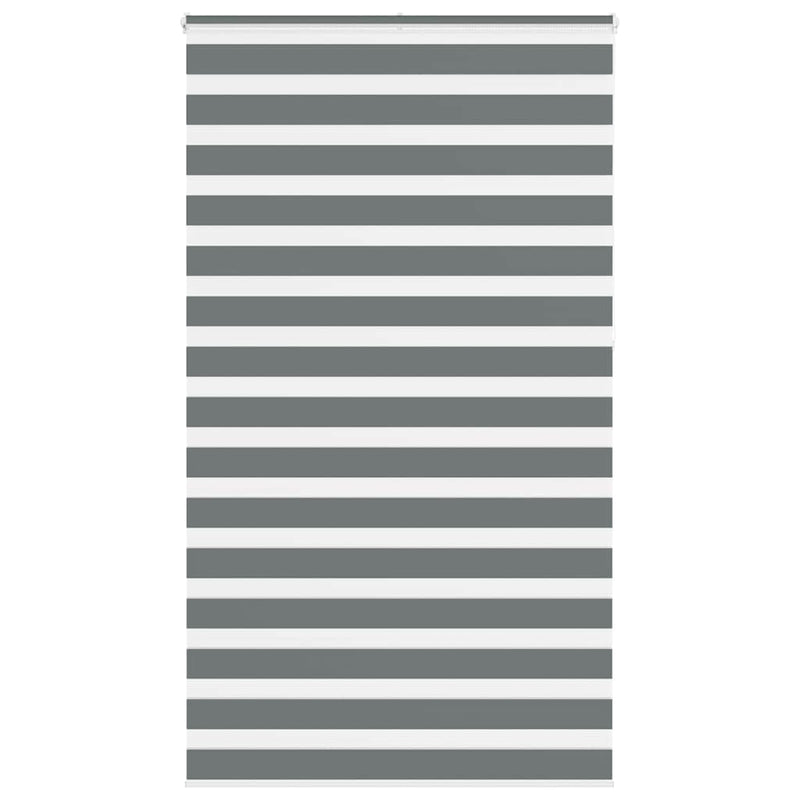Load image into Gallery viewer, Vidaxl zebra rolgordijn 130x230 cm stofbreedte 125,9 cm donkergrijs
