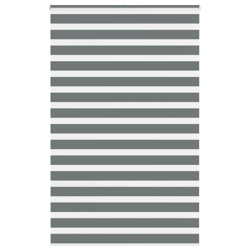 Load image into Gallery viewer, Vidaxl zebra rolgordijn 145x230 cm stofbreedte 140,9 cm donkergrijs
