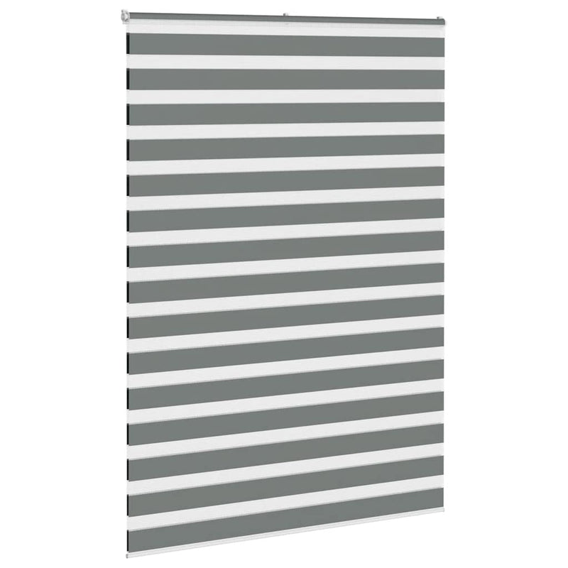 Load image into Gallery viewer, Vidaxl zebra rolgordijn 160x230 cm stofbreedte 155,9 cm donkergrijs
