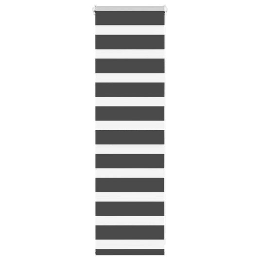 Vidaxl zebra rolgordijn 50x100 cm stofbreedte 45,9cm zwart