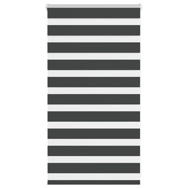 Vidaxl zebra rolgordijn 75x100 cm stofbreedte 70,9 cm zwart