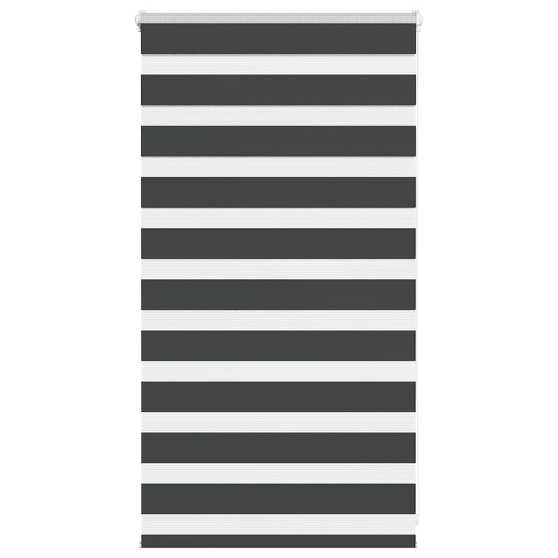 Load image into Gallery viewer, Vidaxl zebra rolgordijn 75x100 cm stofbreedte 70,9 cm zwart
