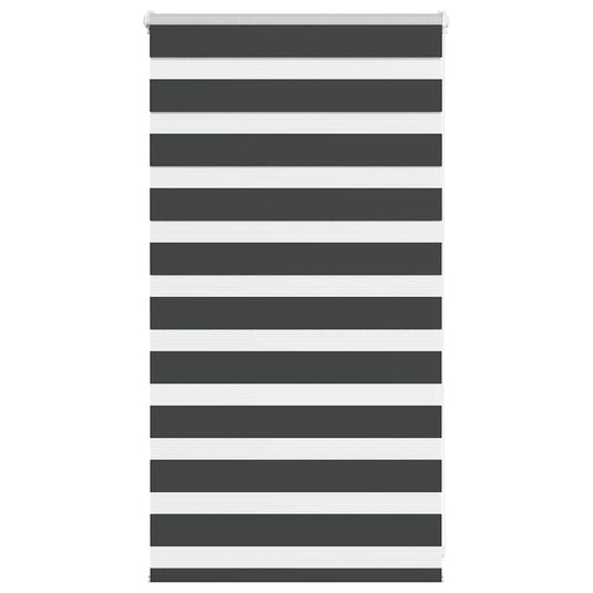 Vidaxl zebra rolgordijn 75x100 cm stofbreedte 70,9 cm zwart