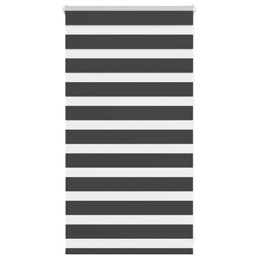 Vidaxl zebra rolgordijn 80x100 cm stofbreedte 75,9 cm zwart