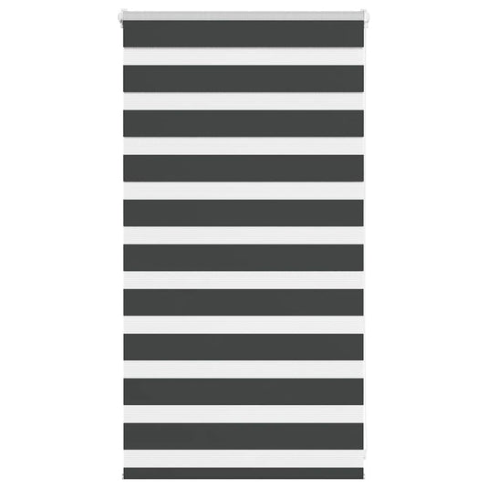 Vidaxl zebra rolgordijn 80x100 cm stofbreedte 75,9 cm zwart