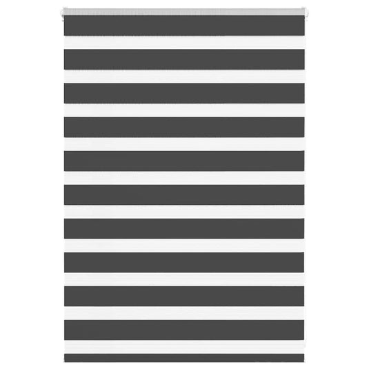 Vidaxl zebra rolgordijn 105x100 cm stofbreedte 100,9 cm zwart