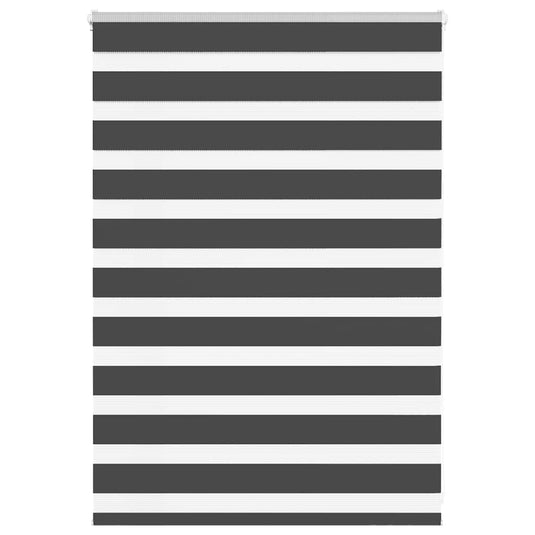 Vidaxl zebra rolgordijn 110x100 cm stofbreedte 105,9 cm zwart