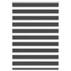 Vidaxl zebra rolgordijn 115x100 cm stofbreedte 110,9 cm zwart